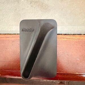 RHODE Matte Black Silicone Phone Stand with Angled Groove